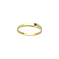 Anillo Oro 18kt Platino Minimalista Plano Circonita - Miniatura 3