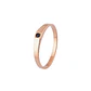 Anillo Oro 18kt Platino Minimalista Plano Circonita - Miniatura 4