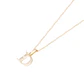 Collar de Oro de 18kt Circonitas letra D - Miniatura 1