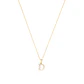 Collar de Oro de 18kt Circonitas letra D - Miniatura 3