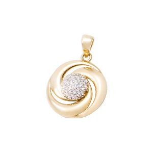 Colgante de Oro 18kt Modelo  Circones espiral