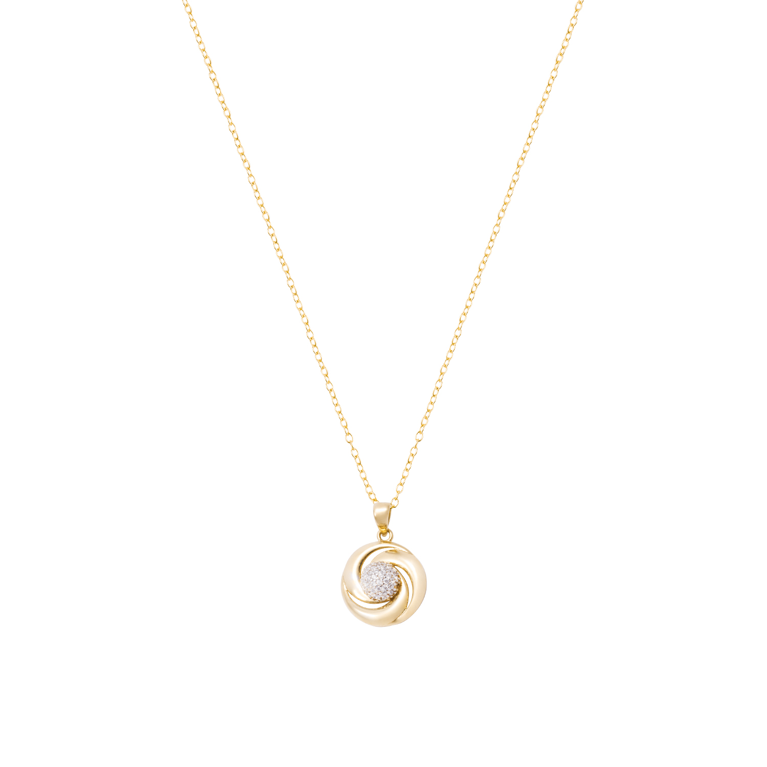 Colgante de Oro 18kt Modelo  Circones espiral 3