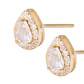 Aros Revestido en Oro 18kt Gota de Agua con Circonita - Miniatura 2
