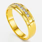 Anillo Oro Amarillo 18Kt Medio Cintillo Circonitas - Miniatura 2