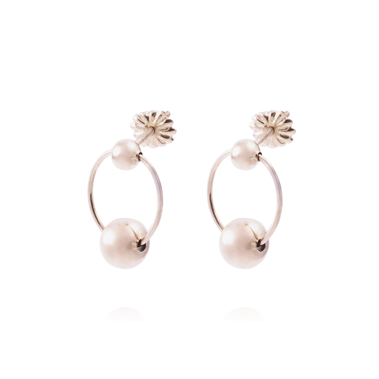 Aros Oro Miel 18kt Satelite 1