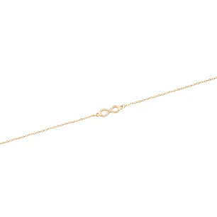 Pulsera de Oro de 18kt Modelo Infinito de 5 puntos