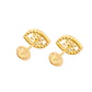 Aros de Oro 18kt Ojo Turco con Circonitas - Miniatura 3