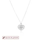 Collar de Plata Esterlina 925 Corazón Centro - Miniatura 1