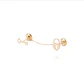 Piercing de Oro de 9kt Candado de corazón y llave con colgante - Miniatura 1