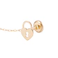 Piercing de Oro de 9kt Candado de corazón y llave con colgante - Miniatura 2