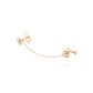 Piercing de Oro de 9kt Candado de corazón y llave con colgante - Miniatura 4