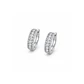 Aros Oro Blanco 18kt Diamantes Argollas Bold 73 Pts - Miniatura 1