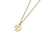 Colgante de Oro Miel 18kt Letra Gótica D - Miniatura 2