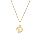 Colgante de Oro Miel 18kt Letra Gótica D - Miniatura 3