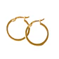 Aros de Oro 18kt Argolla Plana Clasica - Miniatura 1