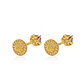 Aros de Oro 18kt Chatón Amatista de 2,5mm - Miniatura 3