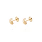 Aros de Oro 18kt Luna y estrella - Miniatura 1