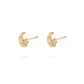 Aros de Oro 18kt Luna y estrella - Miniatura 2