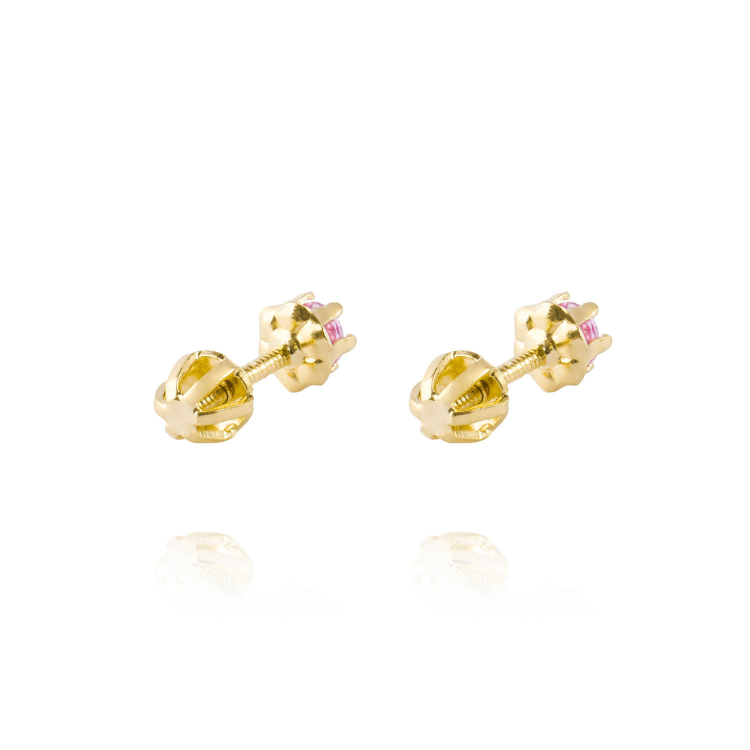 Aros de Oro 18kt RF de 3mm con Seis grifas 3