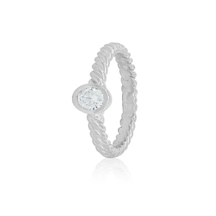 Anillo de Plata Esterlina 925 Nudo Circon