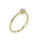 Anillo Oro Amarillo 18kt Solitario Circonita 6 Grifas - Miniatura 1