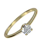 Anillo Oro Amarillo 18kt Solitario Circonita 6 Grifas - Miniatura 2