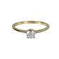 Anillo Oro Amarillo 18kt Solitario Circonita 6 Grifas - Miniatura 3