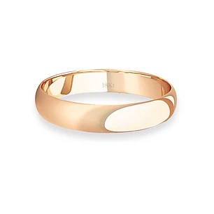 Argolla Matrimonio de Oro Miel 18kt Inglés Rodas de 3,5mm