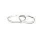 Par de Argollas de Matrimonio Plata 950 2mm Verona - Miniatura 3
