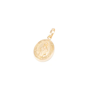 Colgante Oro Amarillo 18kt Medalla Milagrosa 13mm