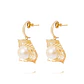 Aros Oro Amarillo 18kt Hoja y Perla Cultivada 10mm - Miniatura 1