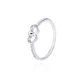 Anillo Plata Esterlina Corazones Entrelazados con Circonita - Miniatura 1