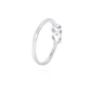 Anillo Plata Esterlina Corazones Entrelazados con Circonita - Miniatura 3