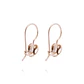 Aros Oro Miel 18kt  Corazón Rigido Pequeño - Miniatura 3