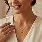 Colgante de Oro Miel 18kt Letra Gótica N - Miniatura 4