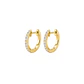 Aros Oro Amarillo 18kt Diamantes 20Pts Argollas S - Miniatura 1