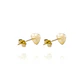 Aros Oro Amarillo 18kt Corazón Macizo - Miniatura 2