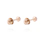 Aros Oro Miel 18kt Rosa de Francia 2,5mm - Miniatura 3