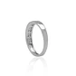 Anillo de Oro Blanco 18kt con Diamantes de 22 Pts Corte Brillante SI/H - Miniatura 2