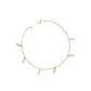 Tobilleras de Oro 18kt Modelo Hojitas Colgantes - Miniatura 1