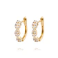 Aros de Oro 18 kt Eslabones con 43 puntos de diamante - Miniatura 1