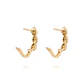 Aros de Oro 18 kt Eslabones con 43 puntos de diamante - Miniatura 3