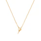 Collar de Plata Esterlina 925 Bolitas planas Bañado en Oro 14kt - Miniatura 2