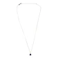 Collar Oro Blanco 18kt Diamantes 2Pts y 1,14 Quilates Zafiro - Miniatura 2