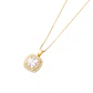 Colgante de Oro 18kt Cuadrado Circon - Miniatura 2