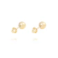 Aros de Oro 18kt Pelotita 4,0mm Tornillo Tope - Miniatura 3