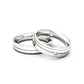 Par Argollas Matrimonio de Oro Blanco 18kt Mia 4,0mm con Diamante 3Pts - Miniatura 2