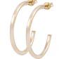 Aros de Oro 18kt Media Argolla 25MM - Miniatura 2