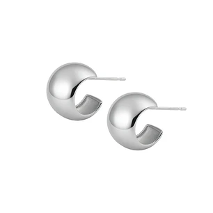Aros de Plata Esterlina 925 Esfera