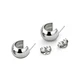 Aros de Plata Esterlina 925 Esfera - Miniatura 3